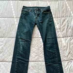 Men’s Levi’s 501 Dark Blue Jeans
